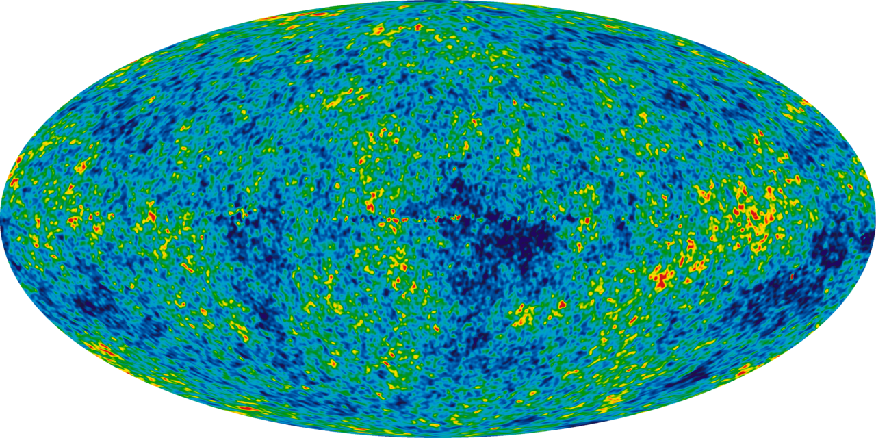 9-year WMAP image (2012) of the cosmic microwave