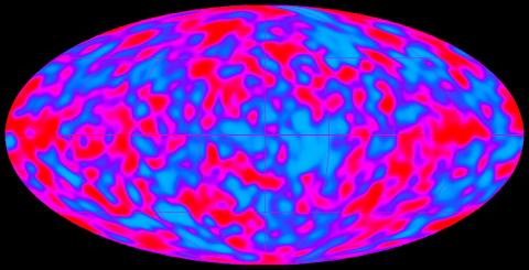 map of the CMB anisotropy formed from data taken by the COBE spacecraft
