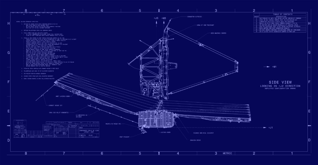 James Webb Space Telescope Blueprint