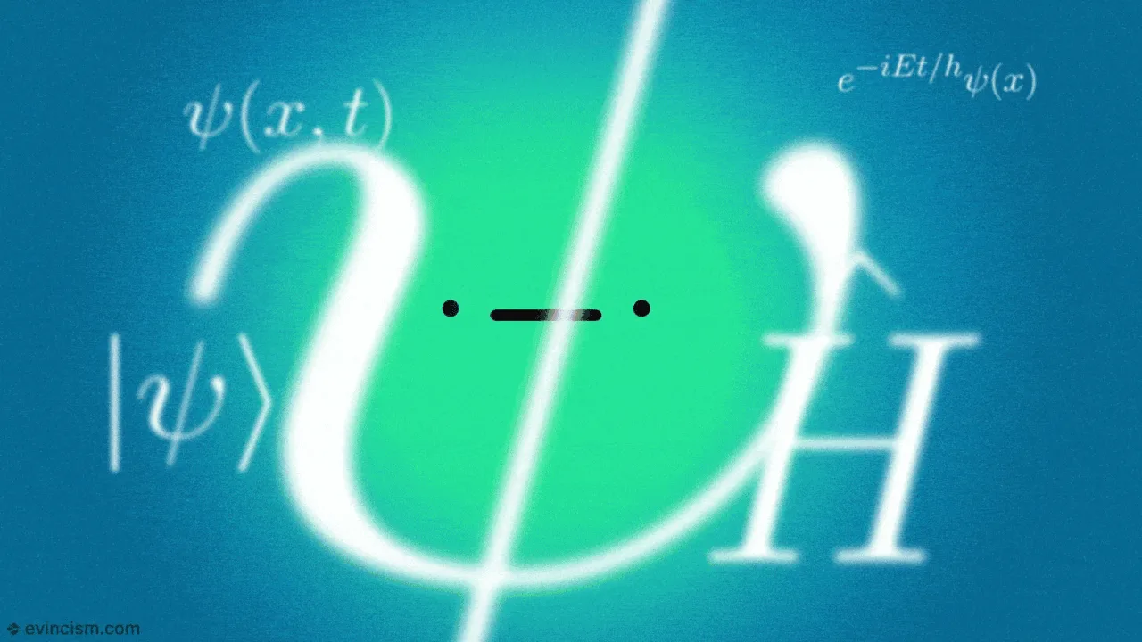 quantum mechanics concept illustration
