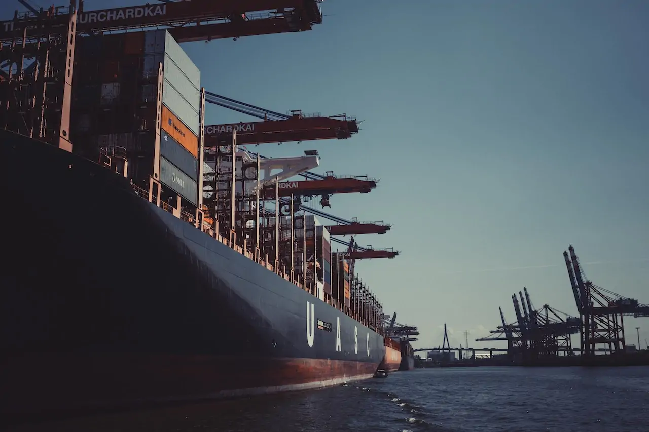 cargo ships at the port